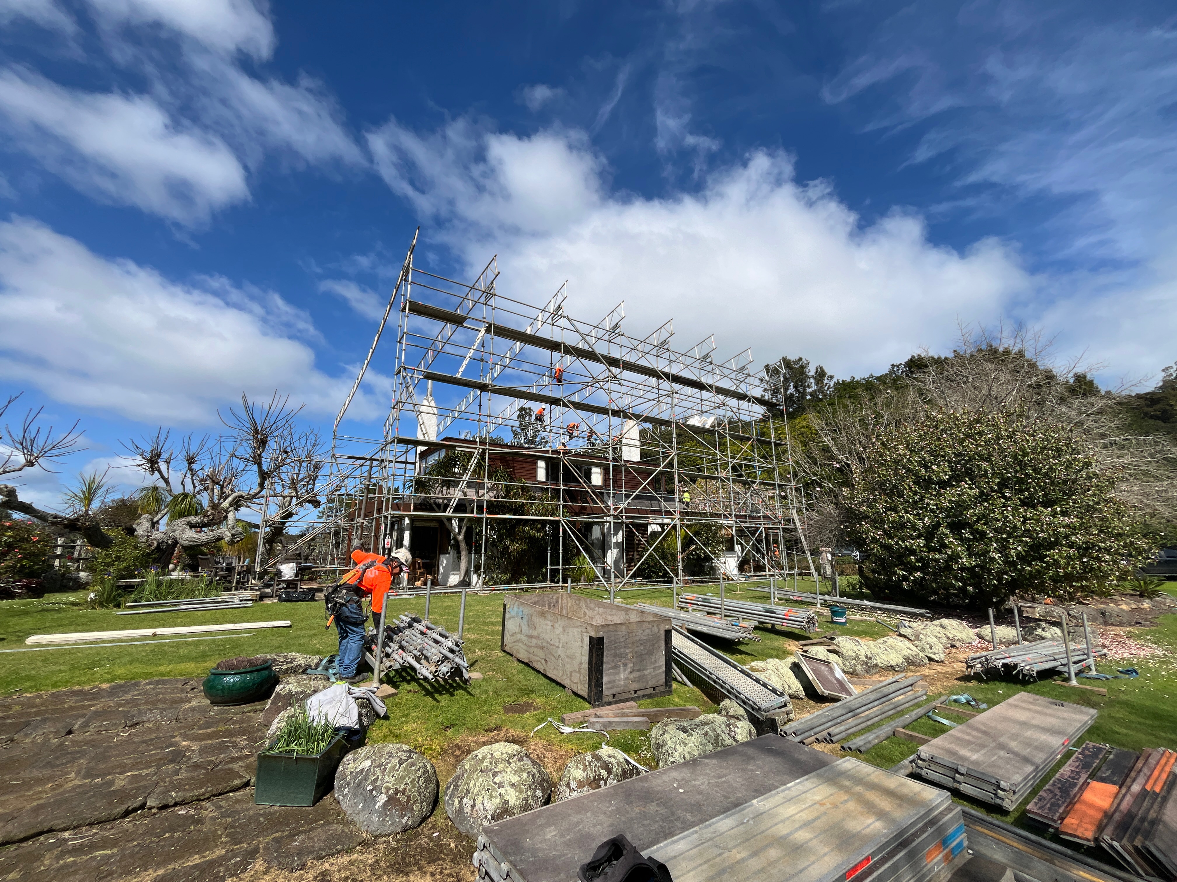 Residential scaffolding project by Itus Scaffolding